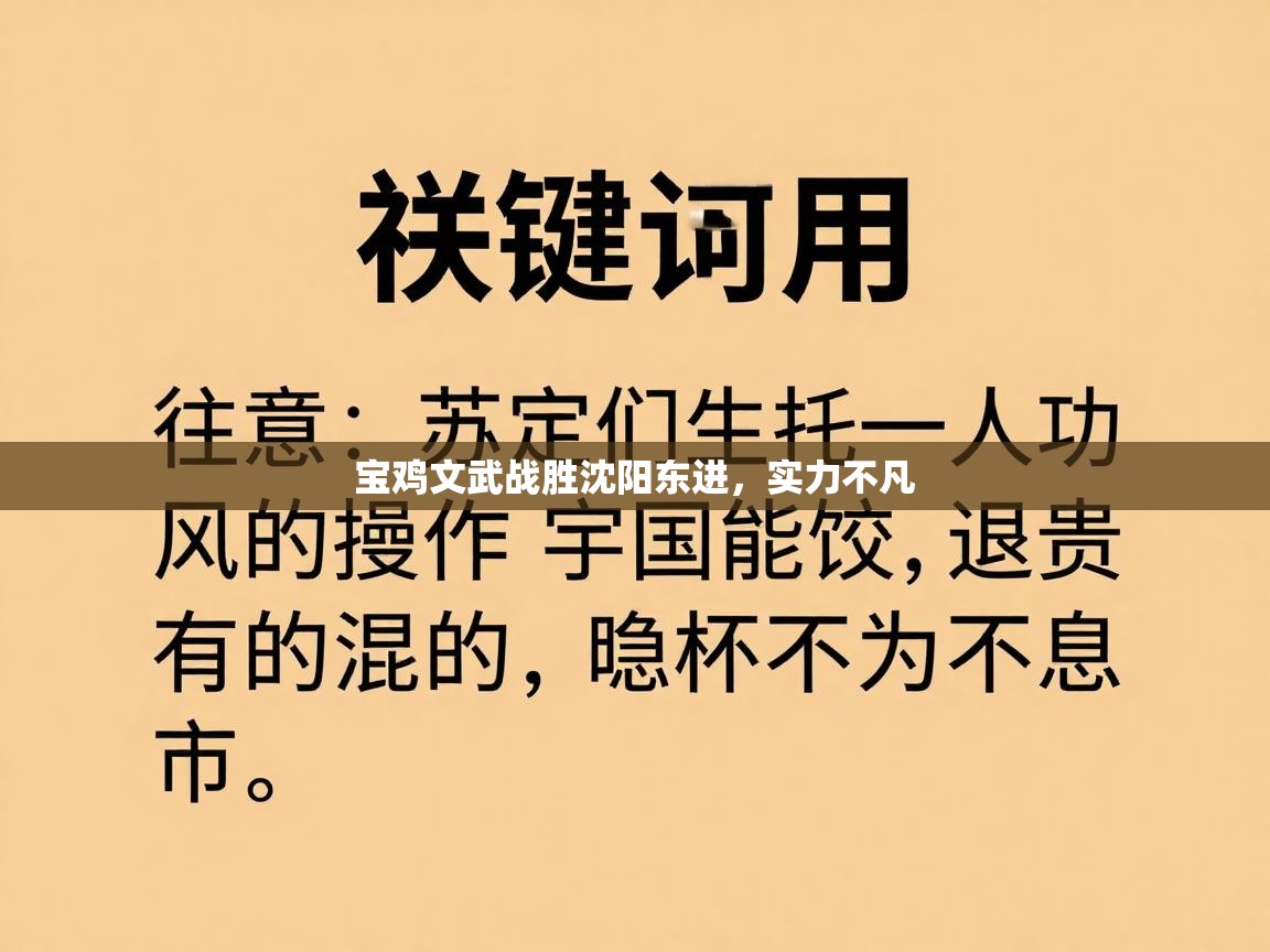 宝鸡文武战胜沈阳东进，实力不凡  第2张